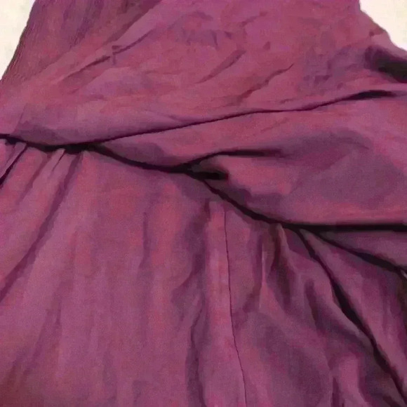 NWT BANANA REPUBLIC Plum Burgundy Pleated Maxi Strappy Formal Dress Women Pt 2 - Picture 12 of 12